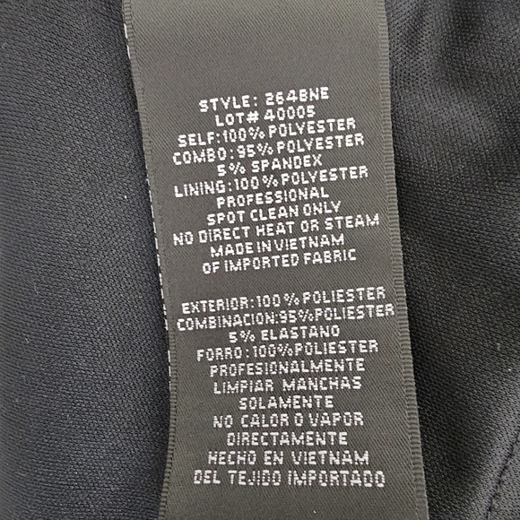 Blondie Nites Black Halter Crop Top Evening Party Clubwear Size 21 - Picture 9 of 9